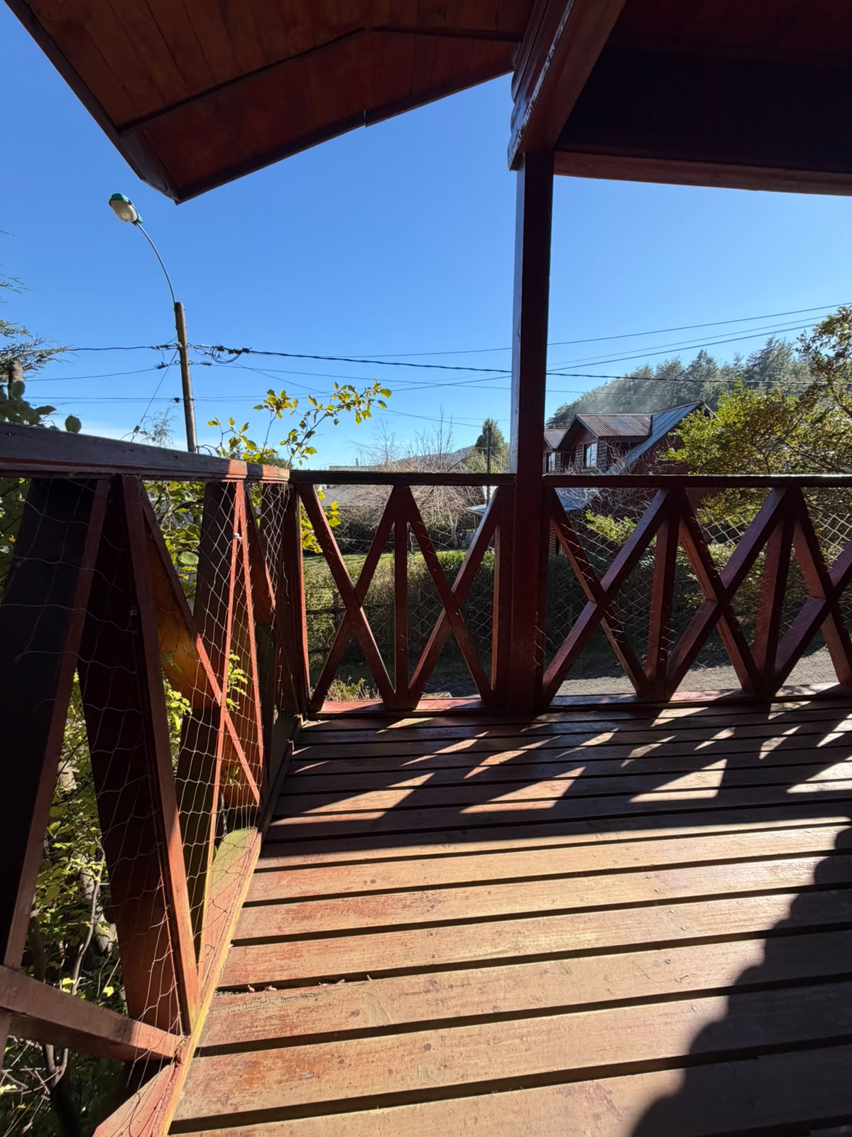 Vista desde la terraza de madera